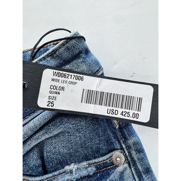 Cout De La Liberte Wide Leg Crop Size 25 Quinn - Picture 5 of 6